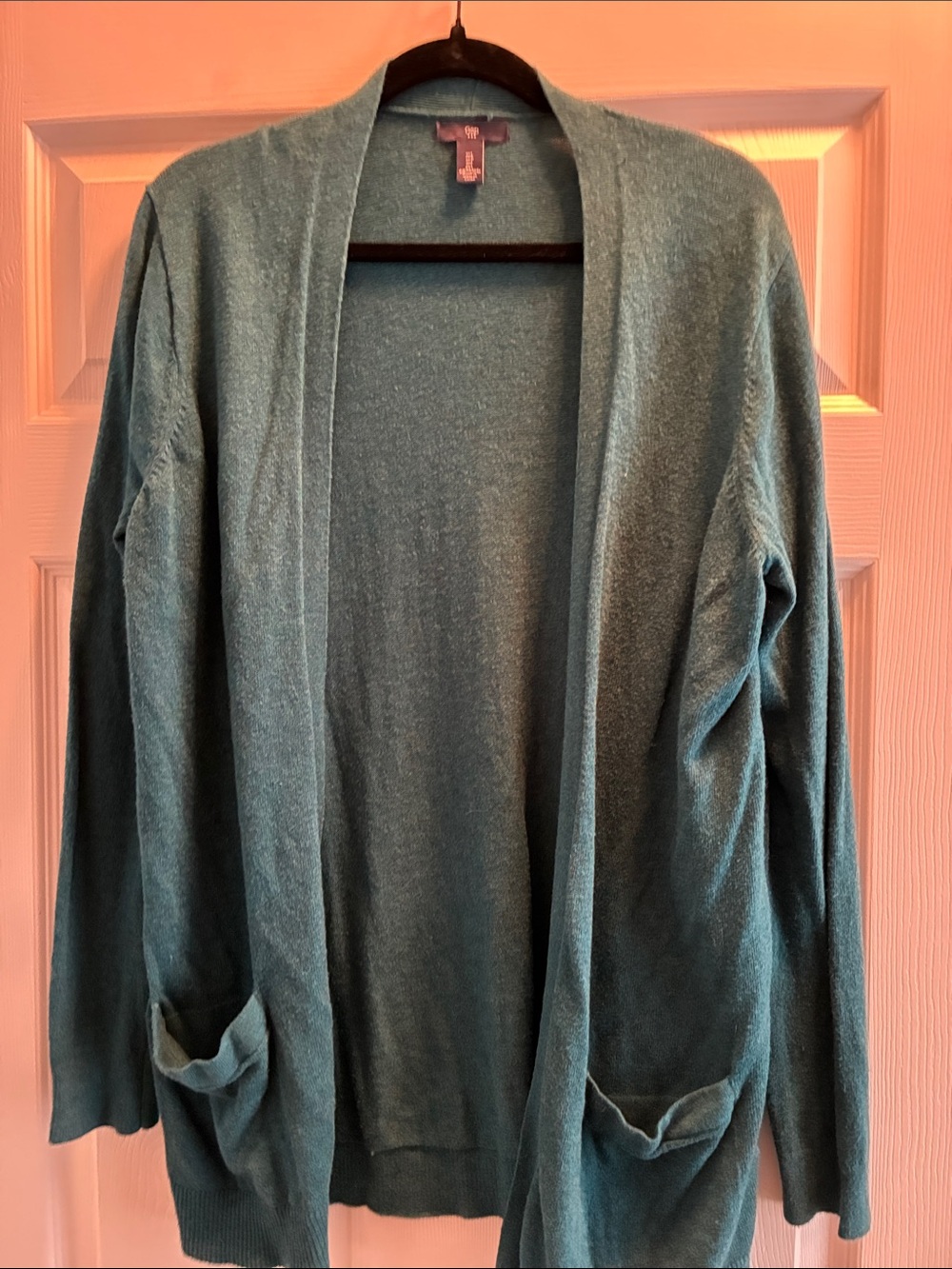 GAP Teal Open-Front Cardigan with Pockets